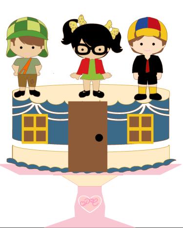 Arquivo de corte topo de bolo Chaves