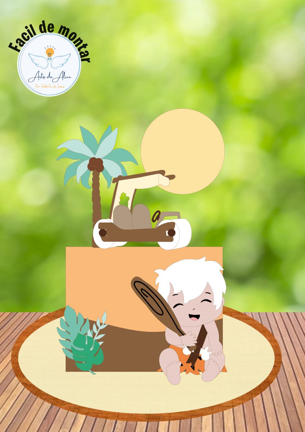 Arquivo de corte topo de bolo flinstones