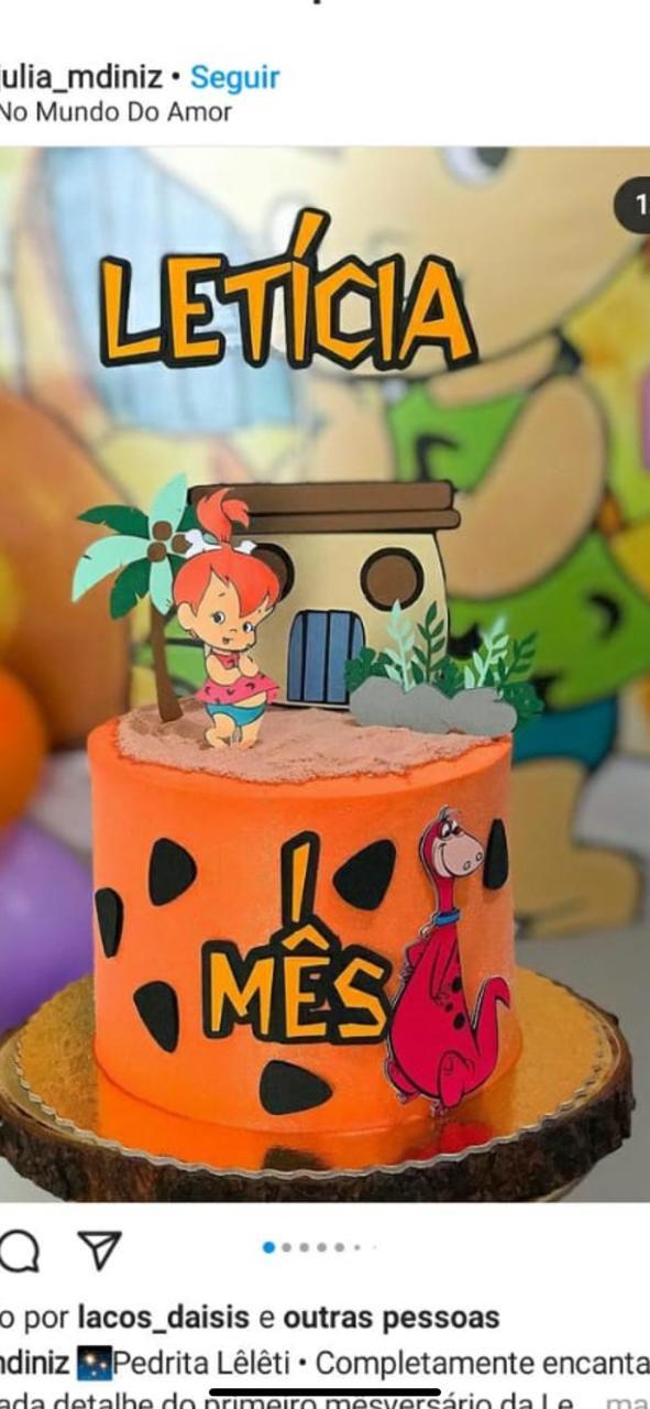 Arquivo de corte topo de bolo flinstones