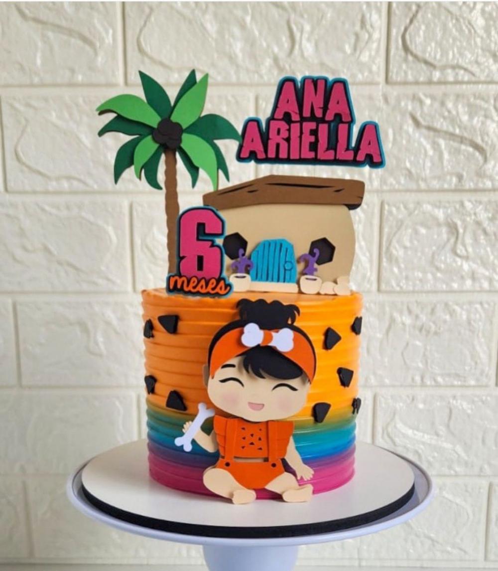 Arquivo de corte topo de bolo flinstones