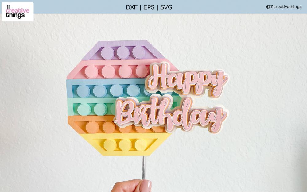 Arquivo de corte topo de bolo Pop it