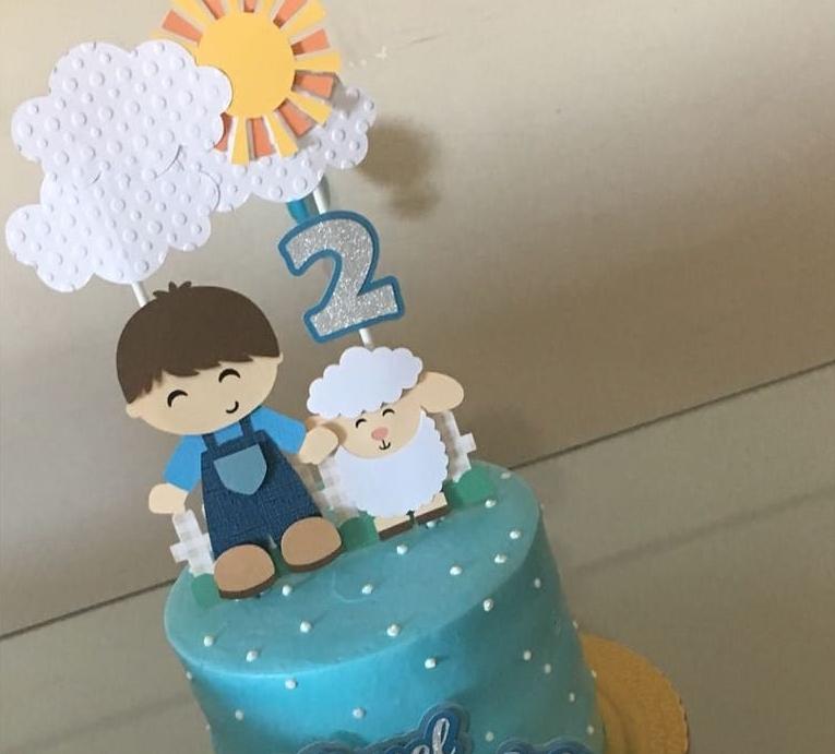 Arquivo de corte topo de bolo Ovelhinha