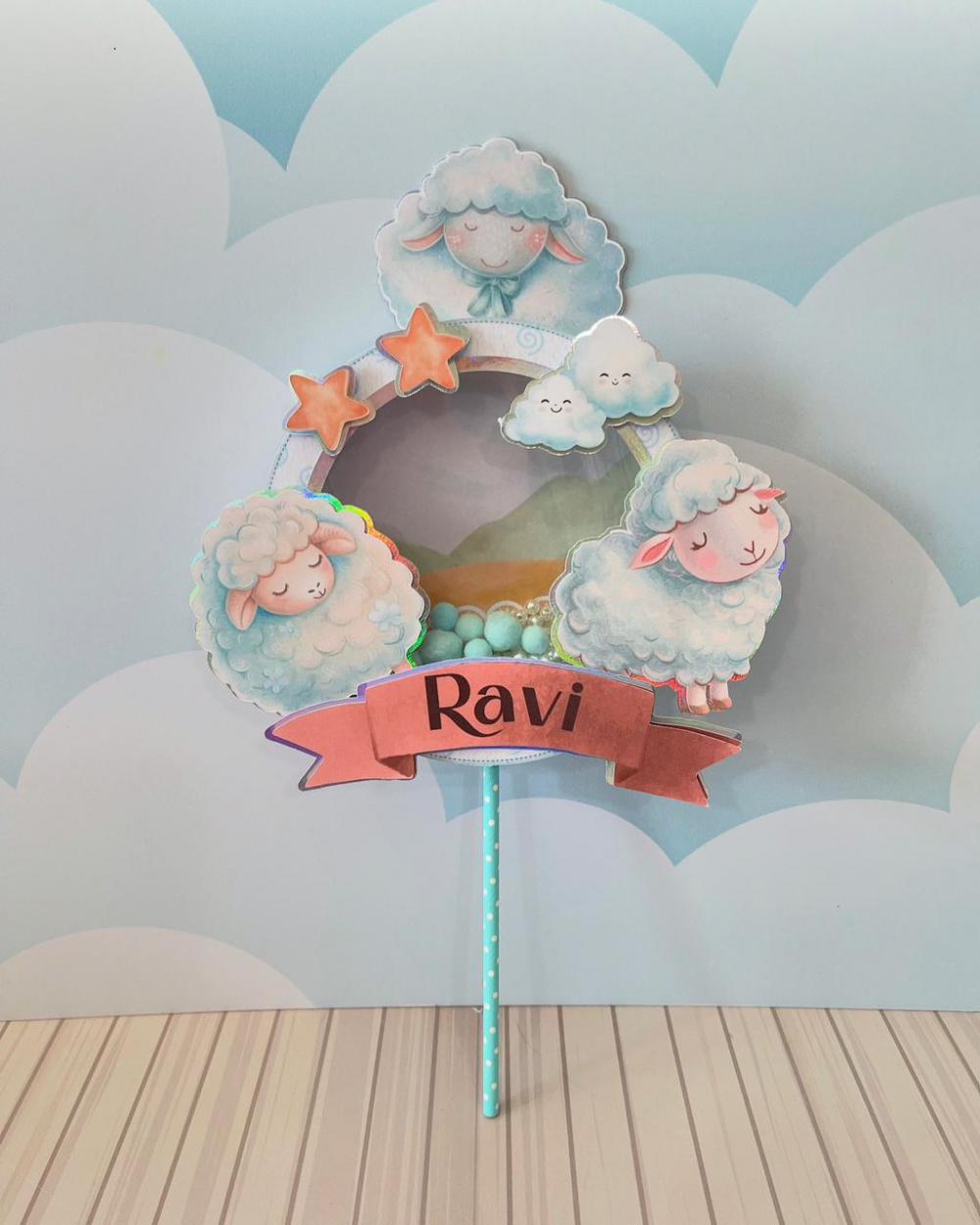 Arquivo de corte topo de bolo Ovelhinha