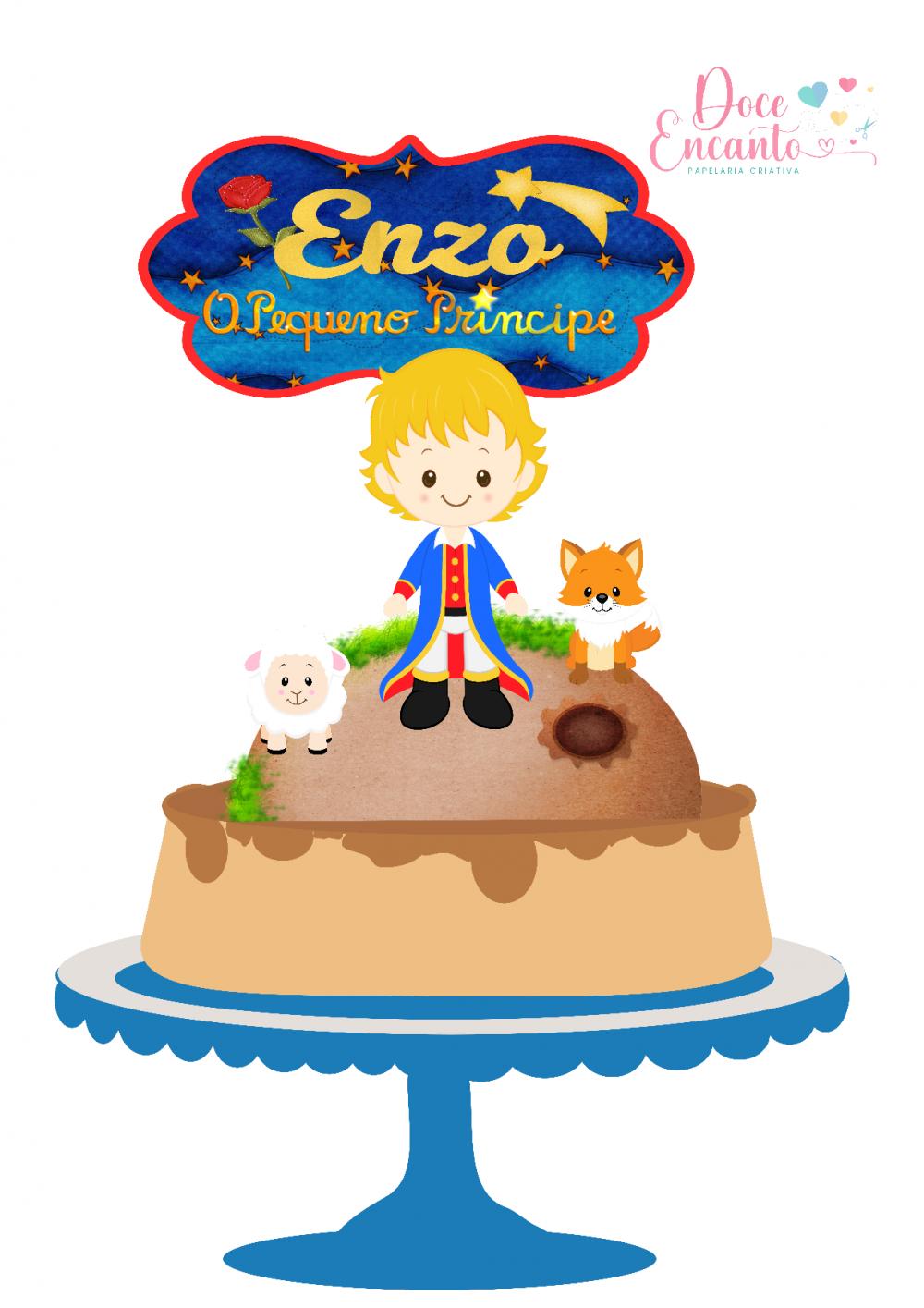 Arquivo de corte topo de bolo Principe