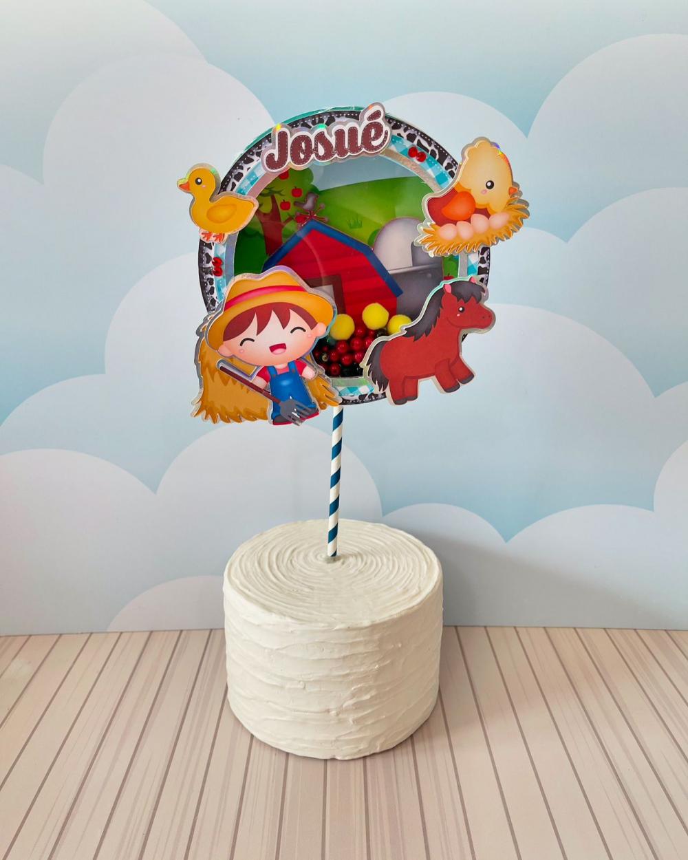 Arquivo de corte topo de bolo Fazendinha