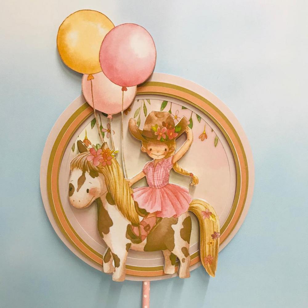 Arquivo de corte topo de bolo Fazendinha