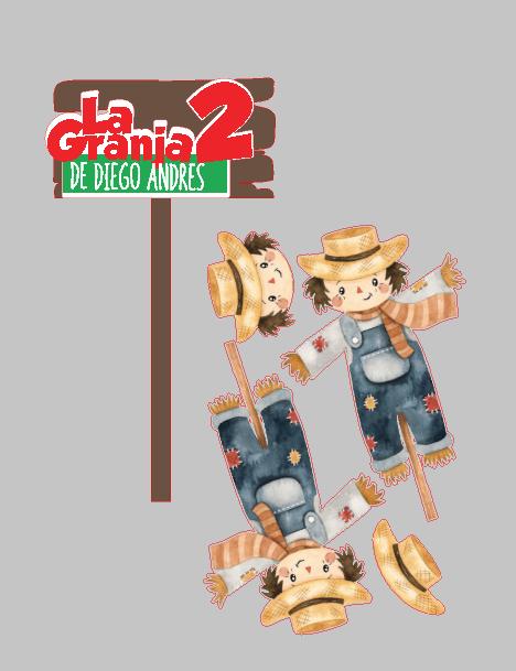 Arquivo de corte topo de bolo Fazendinha