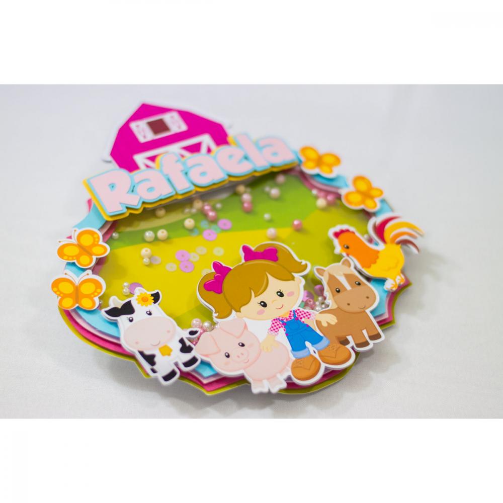 Arquivo de corte topo de bolo Fazendinha