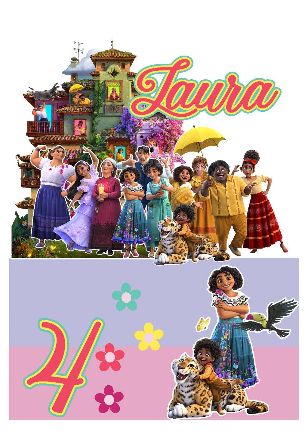 Arquivo de corte topo de bolo Encanto