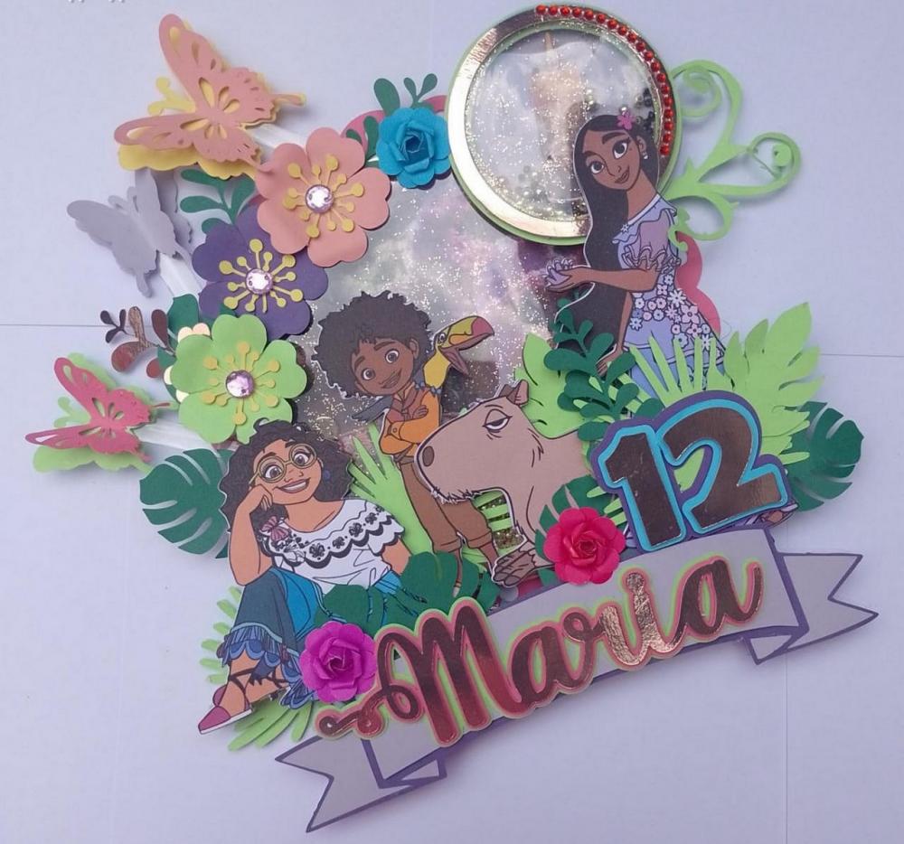 Arquivo de corte topo de bolo Encanto