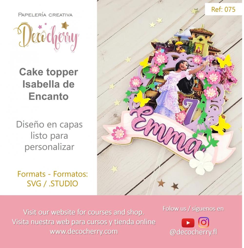 Arquivo de corte topo de bolo Encanto