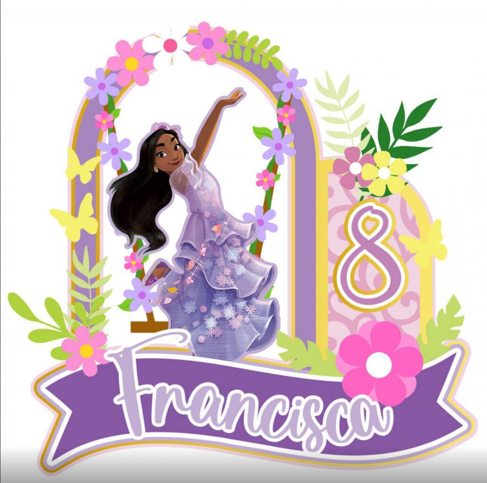 Arquivo de corte topo de bolo Encanto