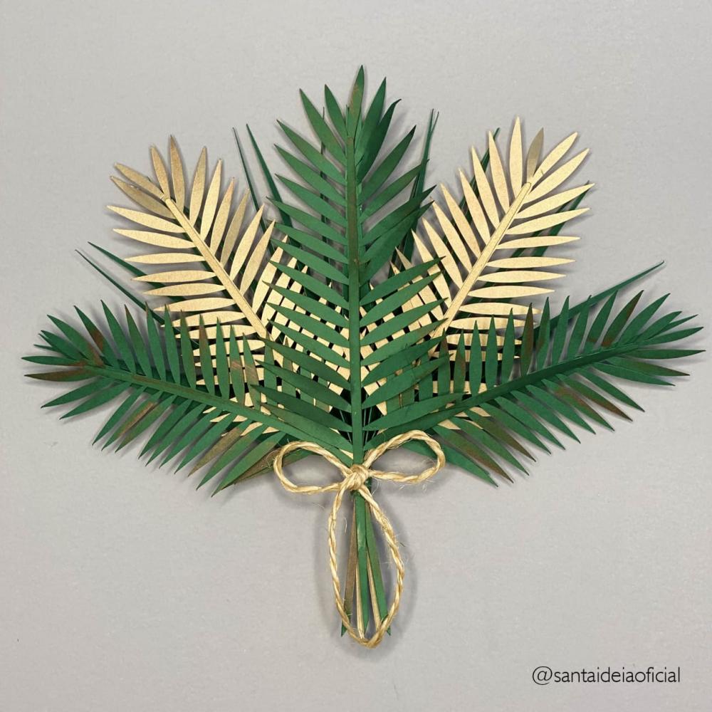 Arquivo de corte topo de bolo Folhagens