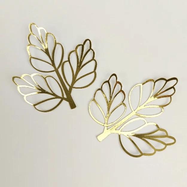 Arquivo de corte topo de bolo Folhagens