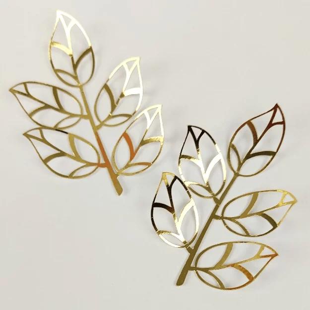 Arquivo de corte topo de bolo Folhagens