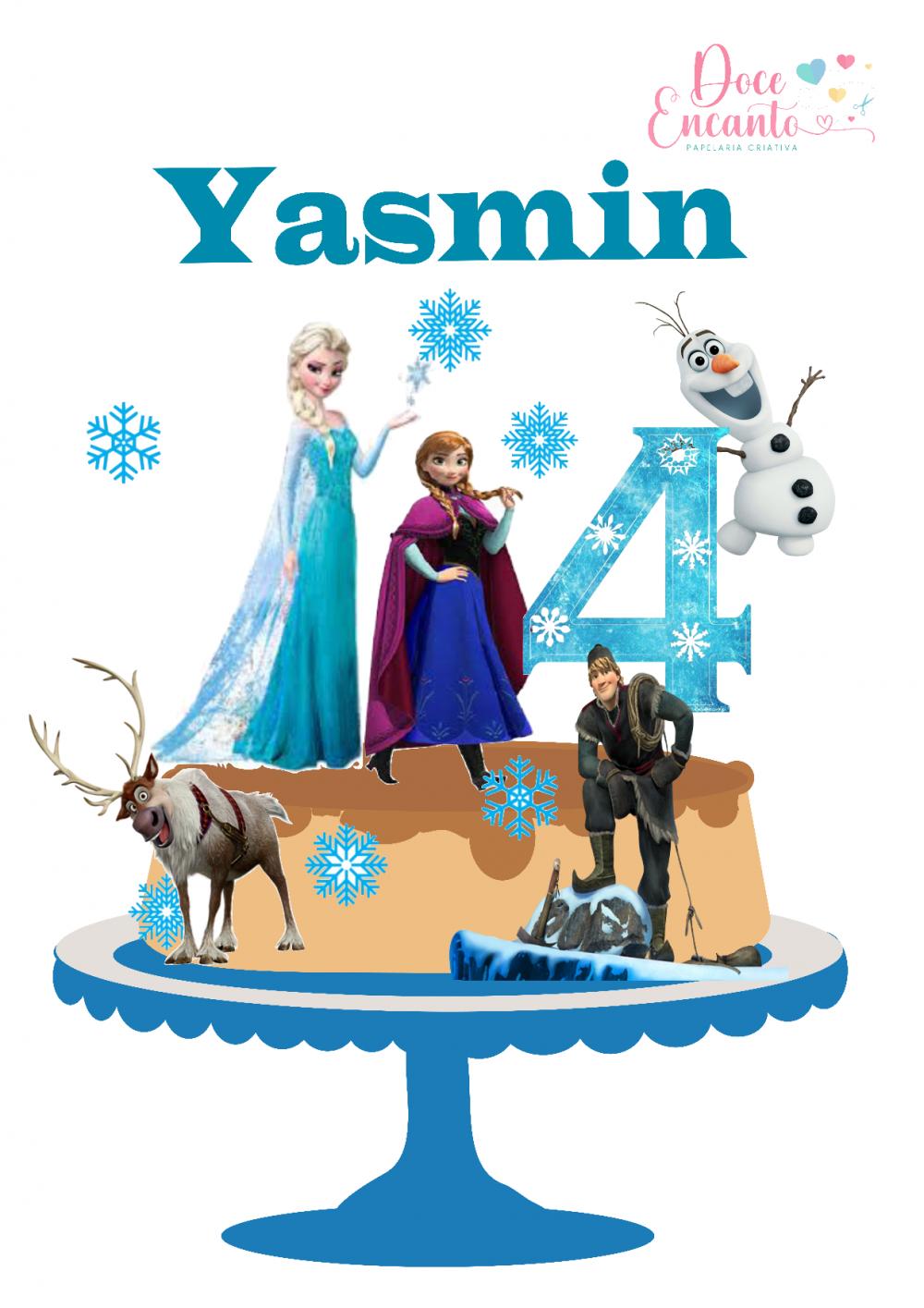 Arquivo de corte topo de bolo frozen