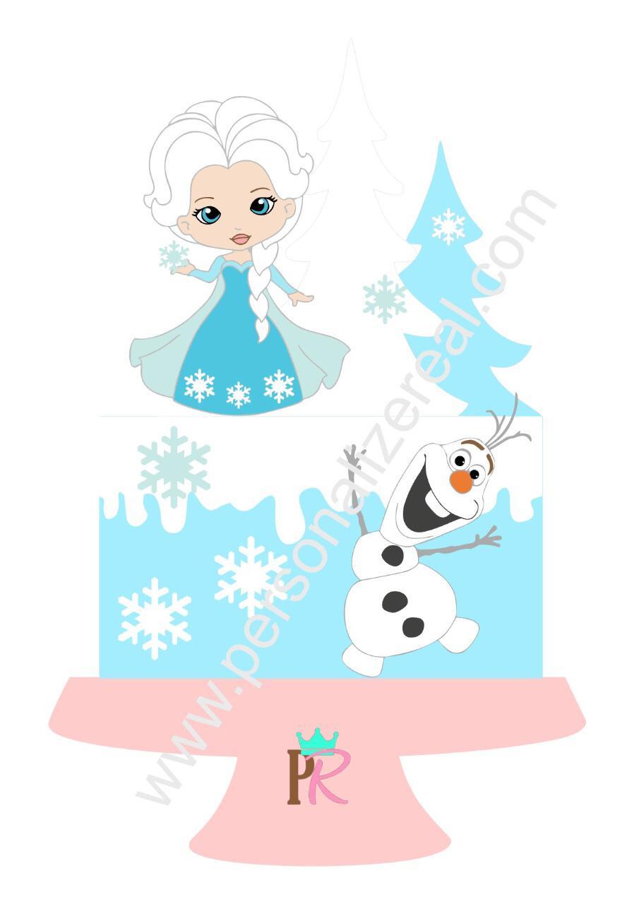 Arquivo de corte topo de bolo frozen