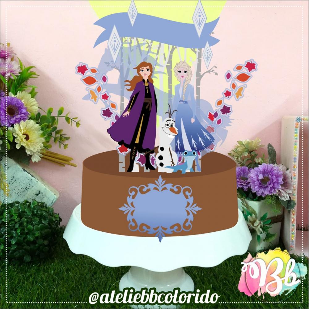 Arquivo de corte topo de bolo frozen