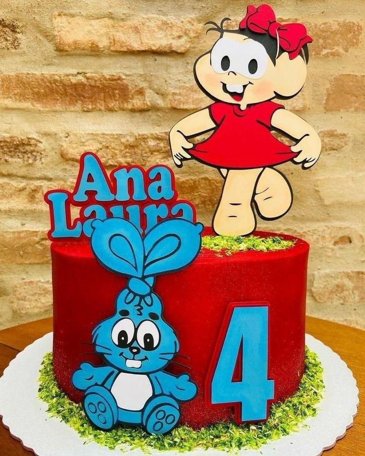 Arquivo de corte topo de bolo Turma da Monica