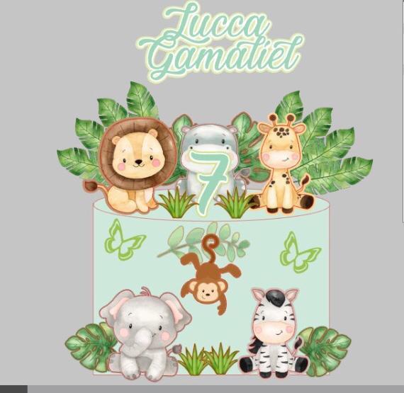 Arquivo de corte topo de bolo Safari