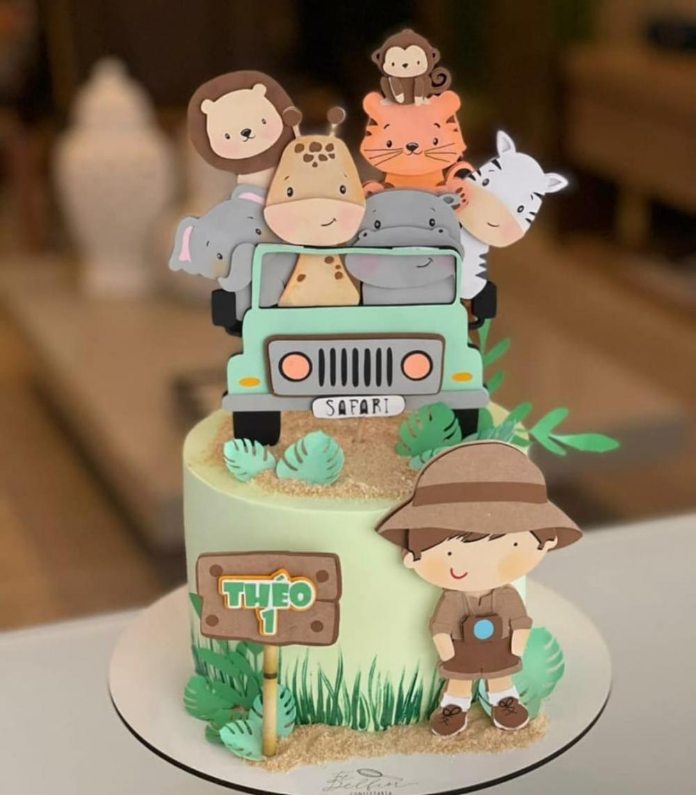 Arquivo de corte topo de bolo Safari