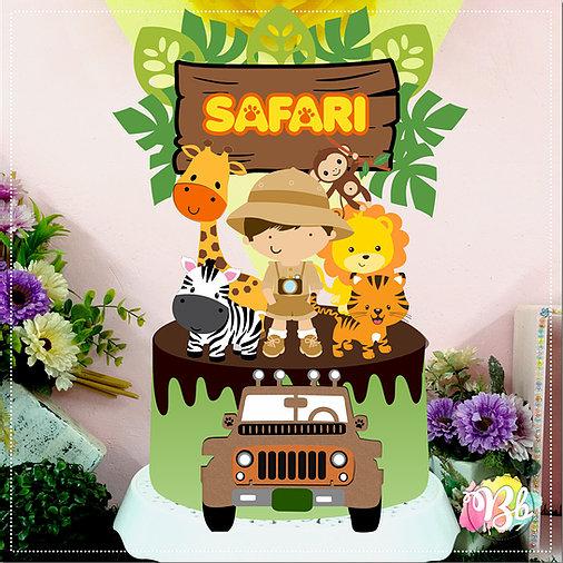 Arquivo de corte topo de bolo Safari