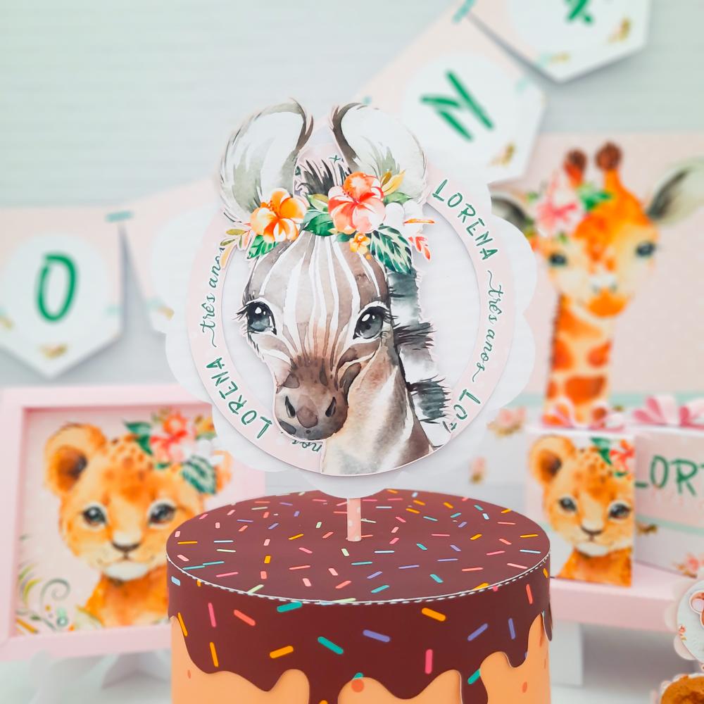 Arquivo de corte topo de bolo Safari