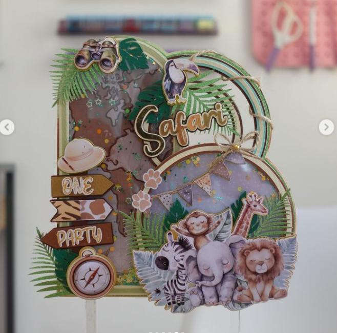 Arquivo de corte topo de bolo Safari