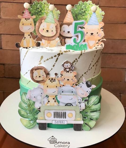 Arquivo de corte topo de bolo Safari