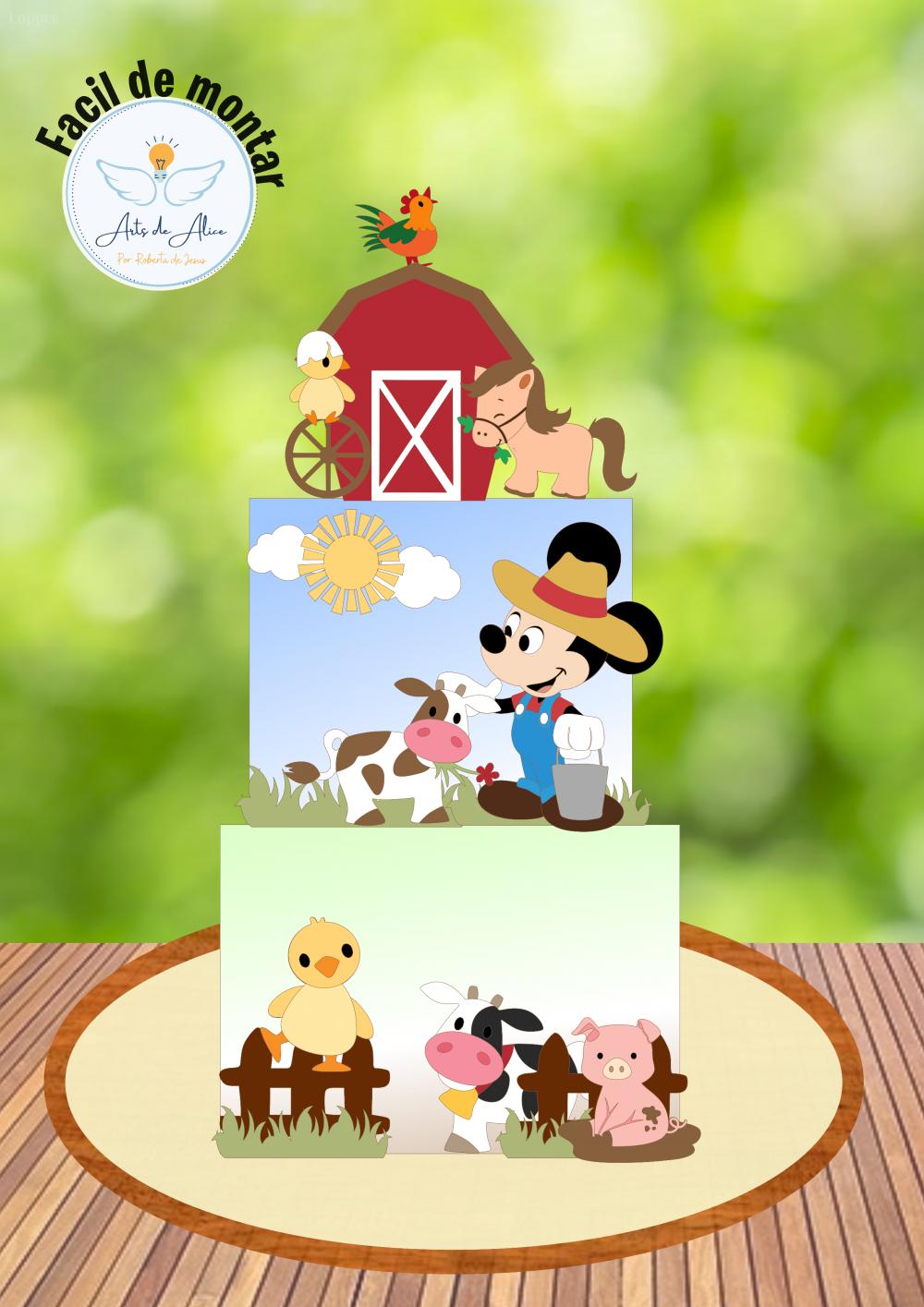 Arquivo de corte topo de bolo Mickey