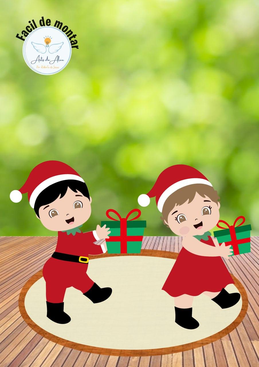 Arquivo de corte topo de bolo Natal