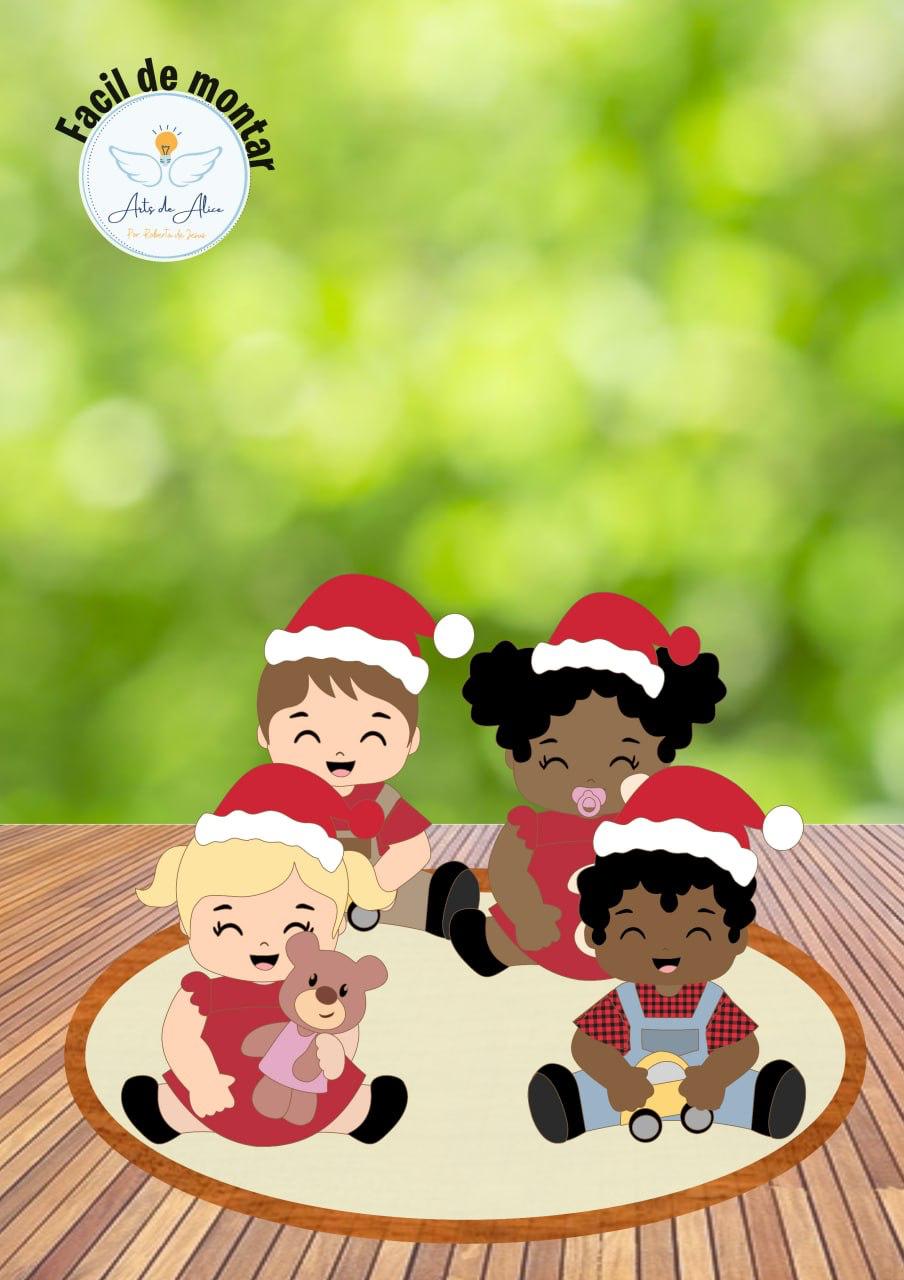 Arquivo de corte topo de bolo Natal