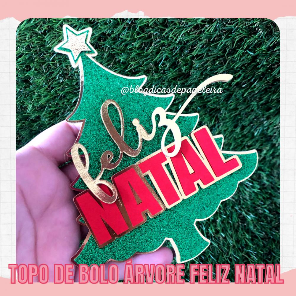 Arquivo de corte topo de bolo Natal