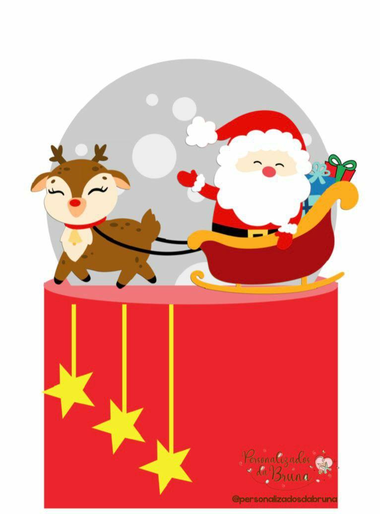 Arquivo de corte topo de bolo Natal