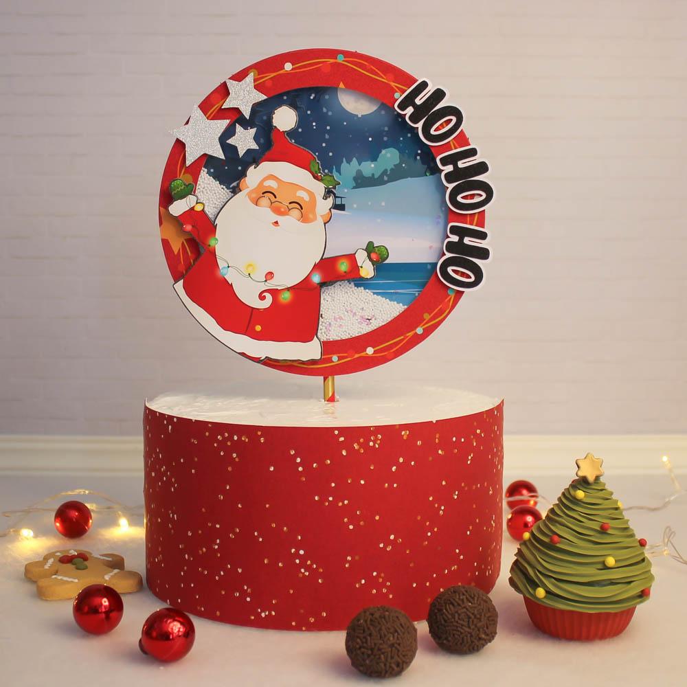 Arquivo de corte topo de bolo Natal