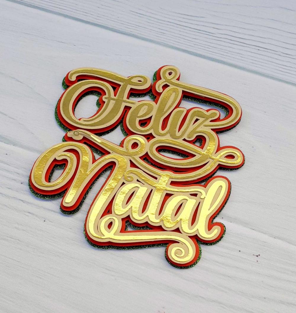 Arquivo de corte topo de bolo Natal