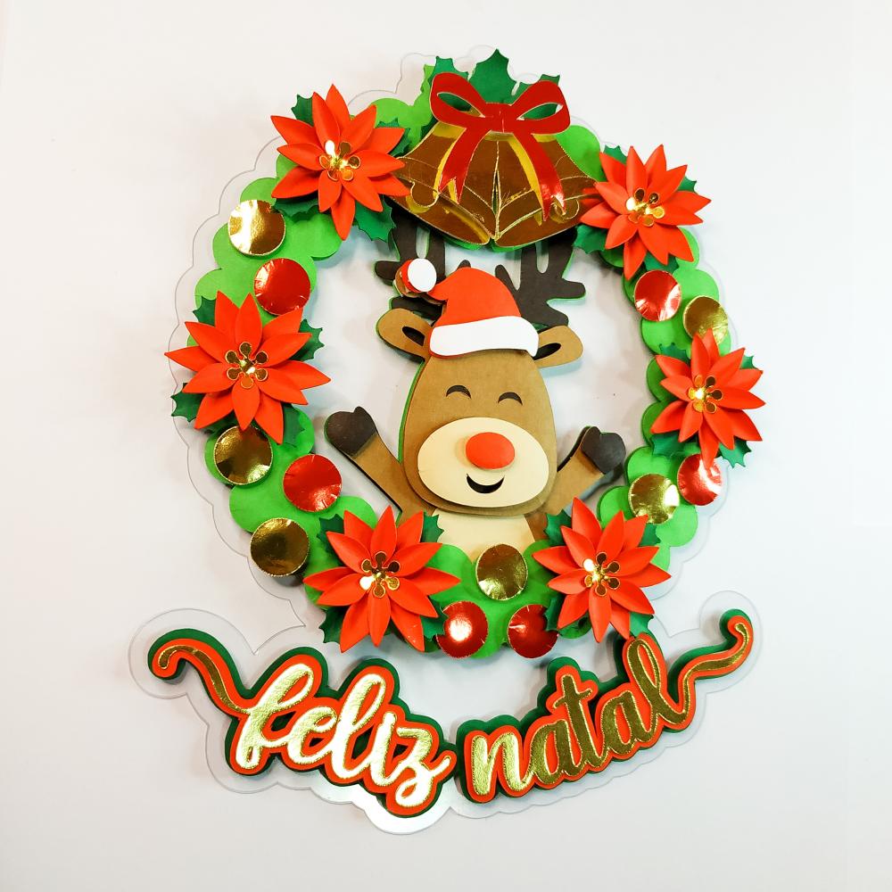 Arquivo de corte topo de bolo Natal