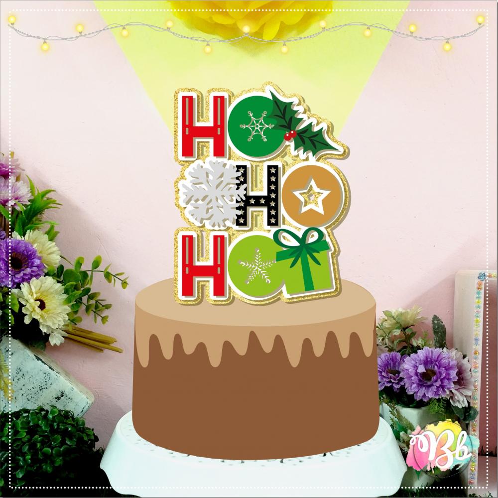 Arquivo de corte topo de bolo Natal