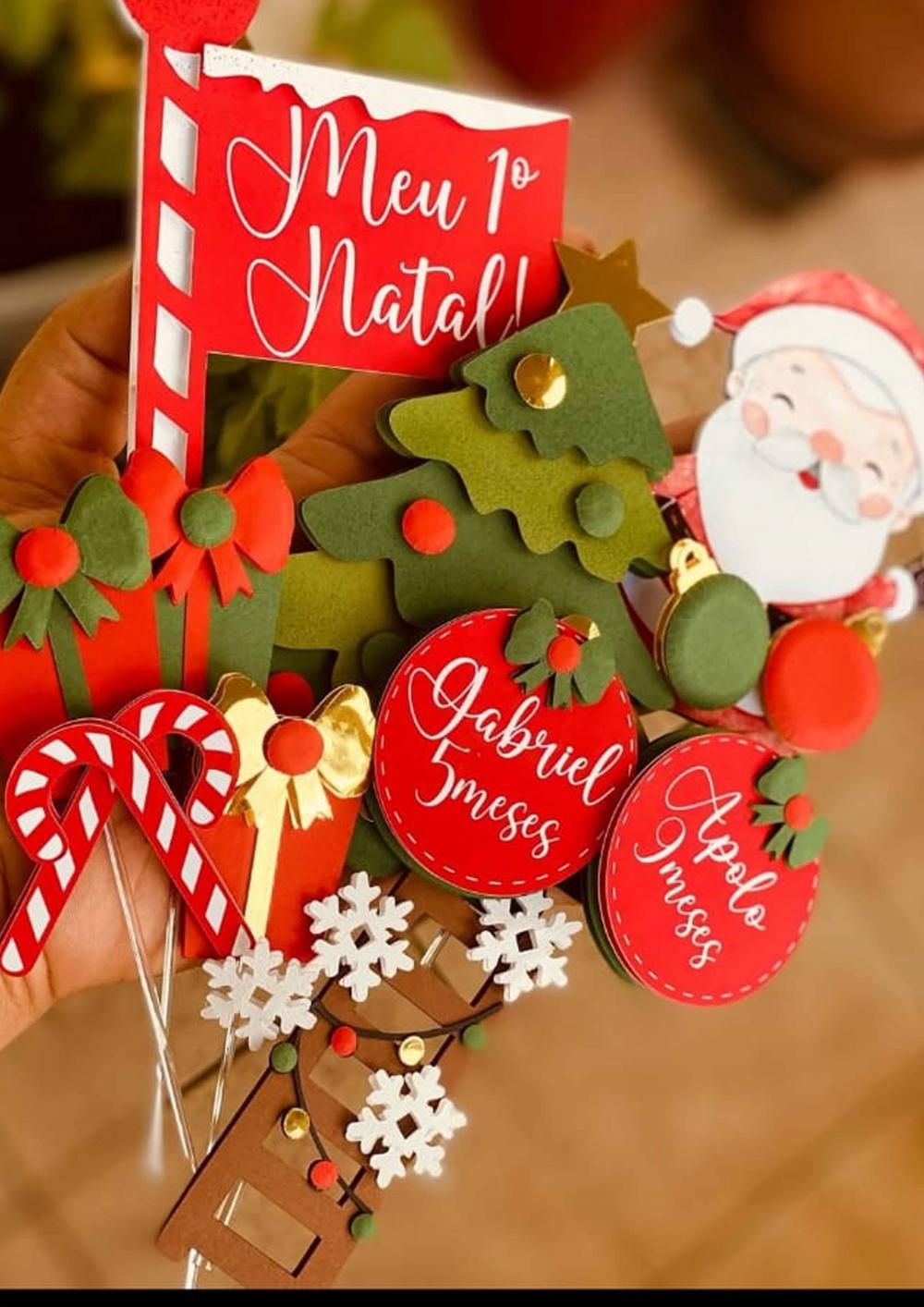 Arquivo de corte topo de bolo Natal