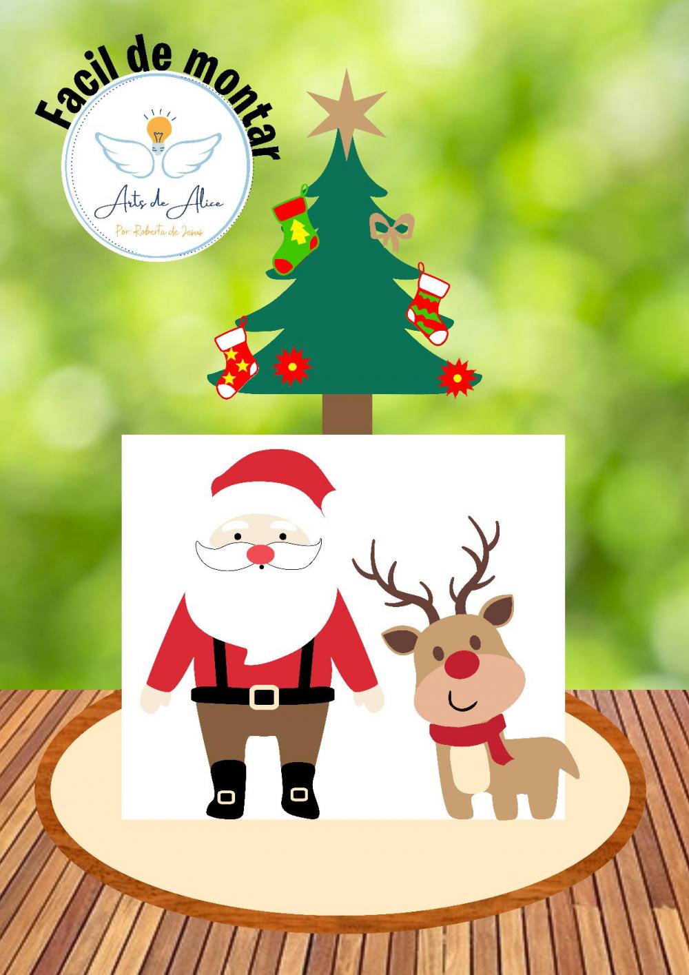 Arquivo de corte topo de bolo Natal