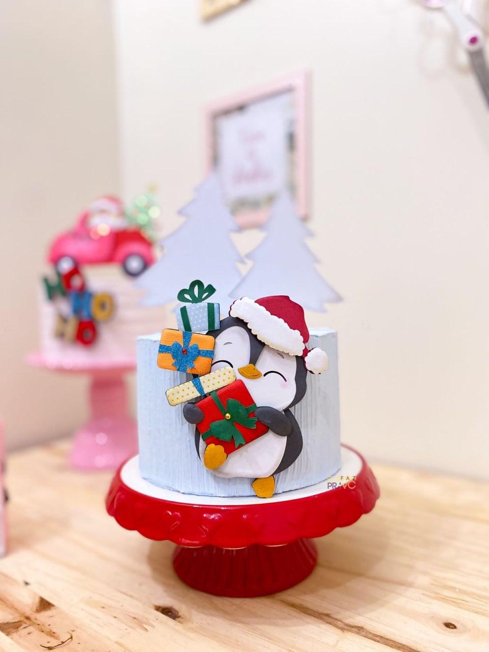 Arquivo de corte topo de bolo Natal