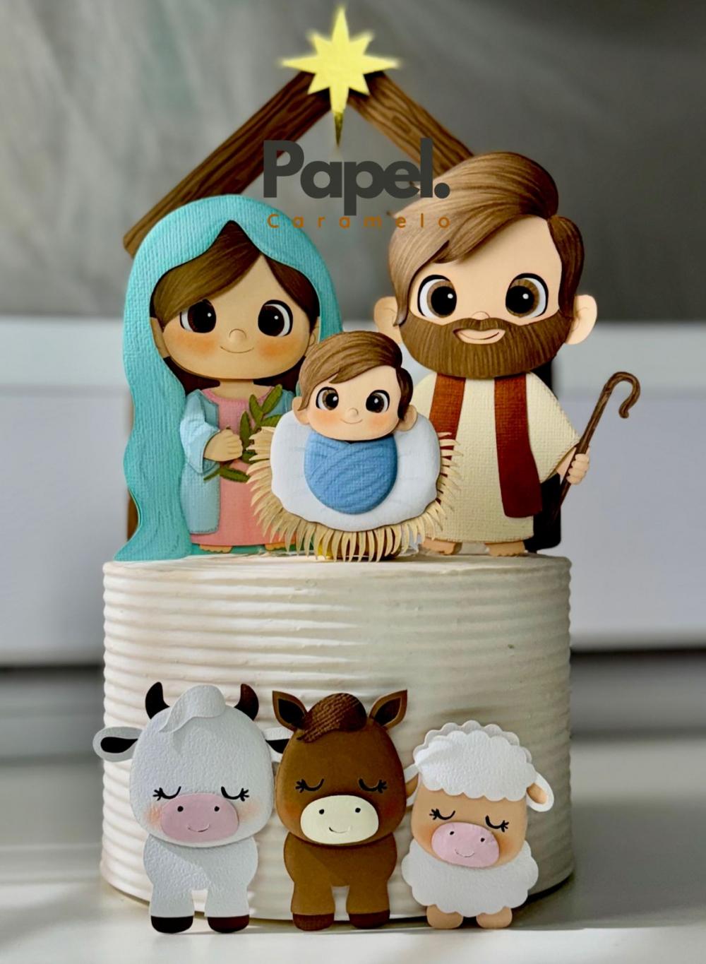 Arquivo de corte topo de bolo Natal