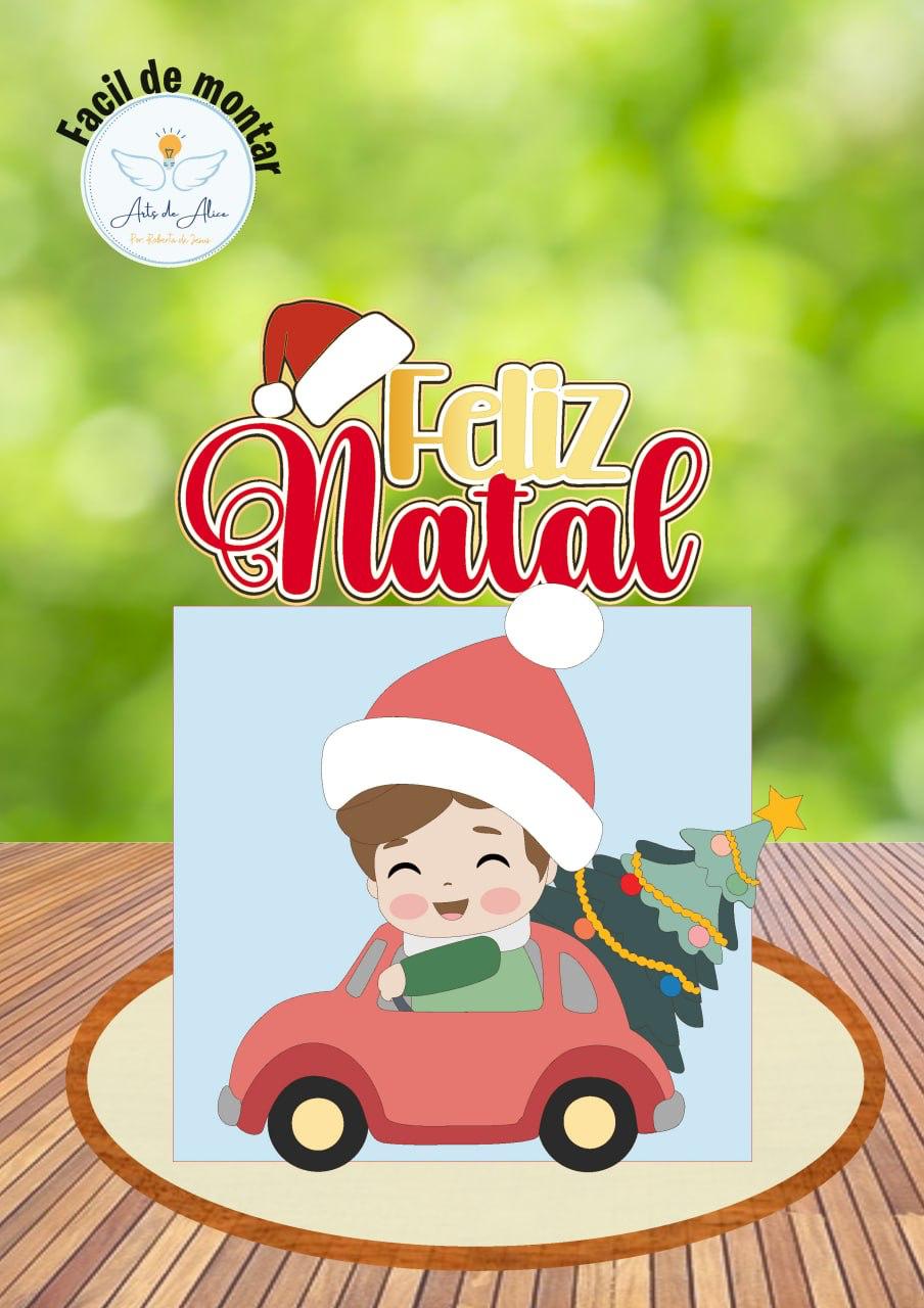 Arquivo de corte topo de bolo Natal