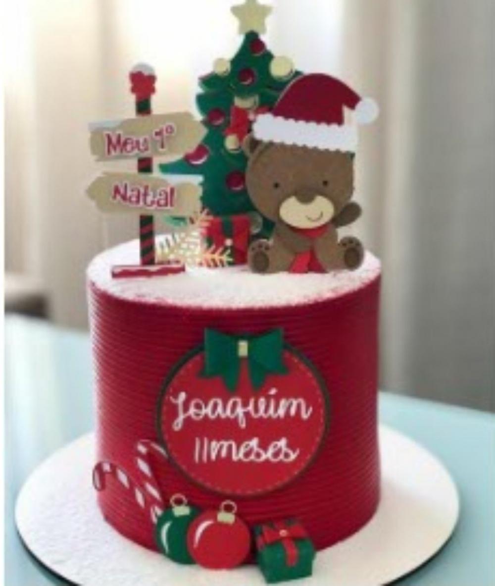 Arquivo de corte topo de bolo Natal