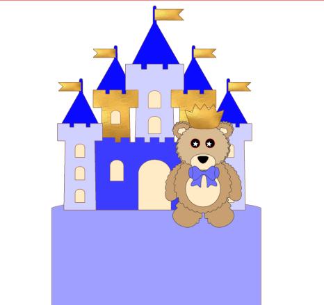 Arquivo de corte topo de bolo Ursinho