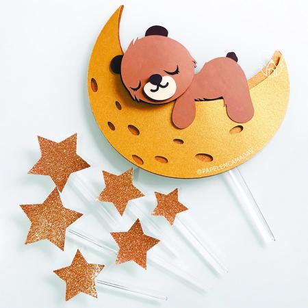 Arquivo de corte topo de bolo Ursinho