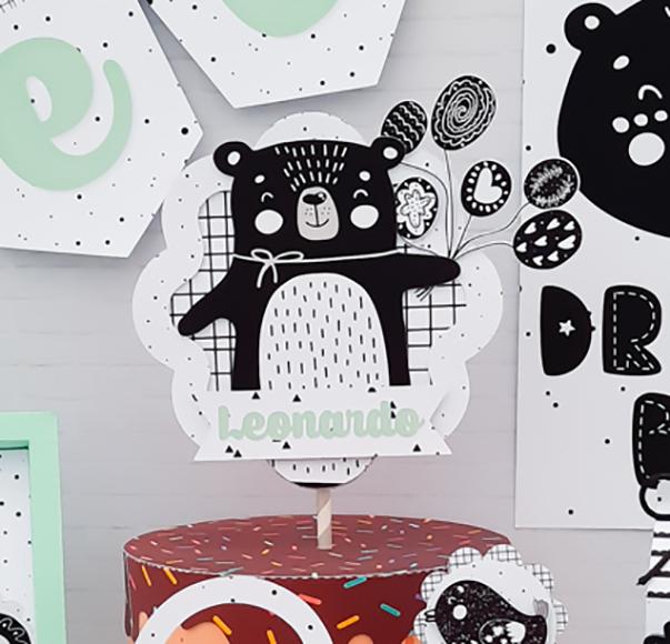 Arquivo de corte topo de bolo Ursinho