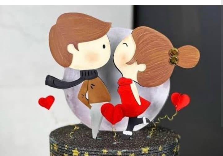 Arquivo de corte topo de bolo Namorados