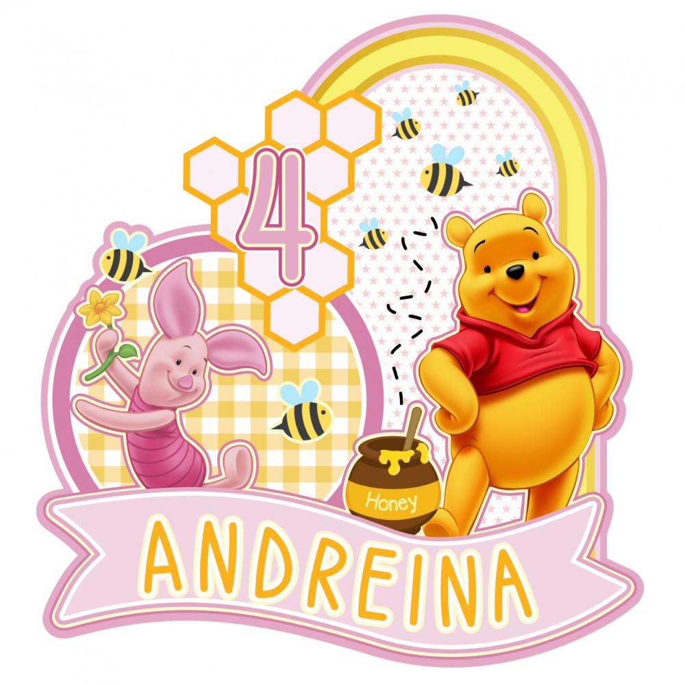 Arquivo de corte topo de bolo Ursinho Pooh