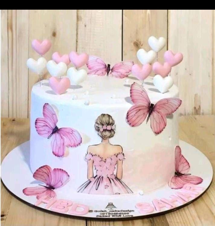 Arquivo de corte Topo de bolo Borboletas